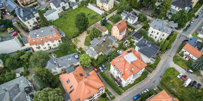 Dresdner Immobilien Beratung - Luftaufnahme Wohnsiedlung Dresden